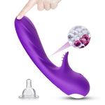Vibrator Romance Silicon pentru Punct G Seria B Joy Purple USB 18cm