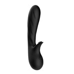 Vibrator Romance seria B Joy pentru punctul G, silicon negru, USB, 18 cm