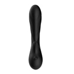 Vibrator Romance seria B Joy pentru punctul G, silicon negru, USB, 18 cm