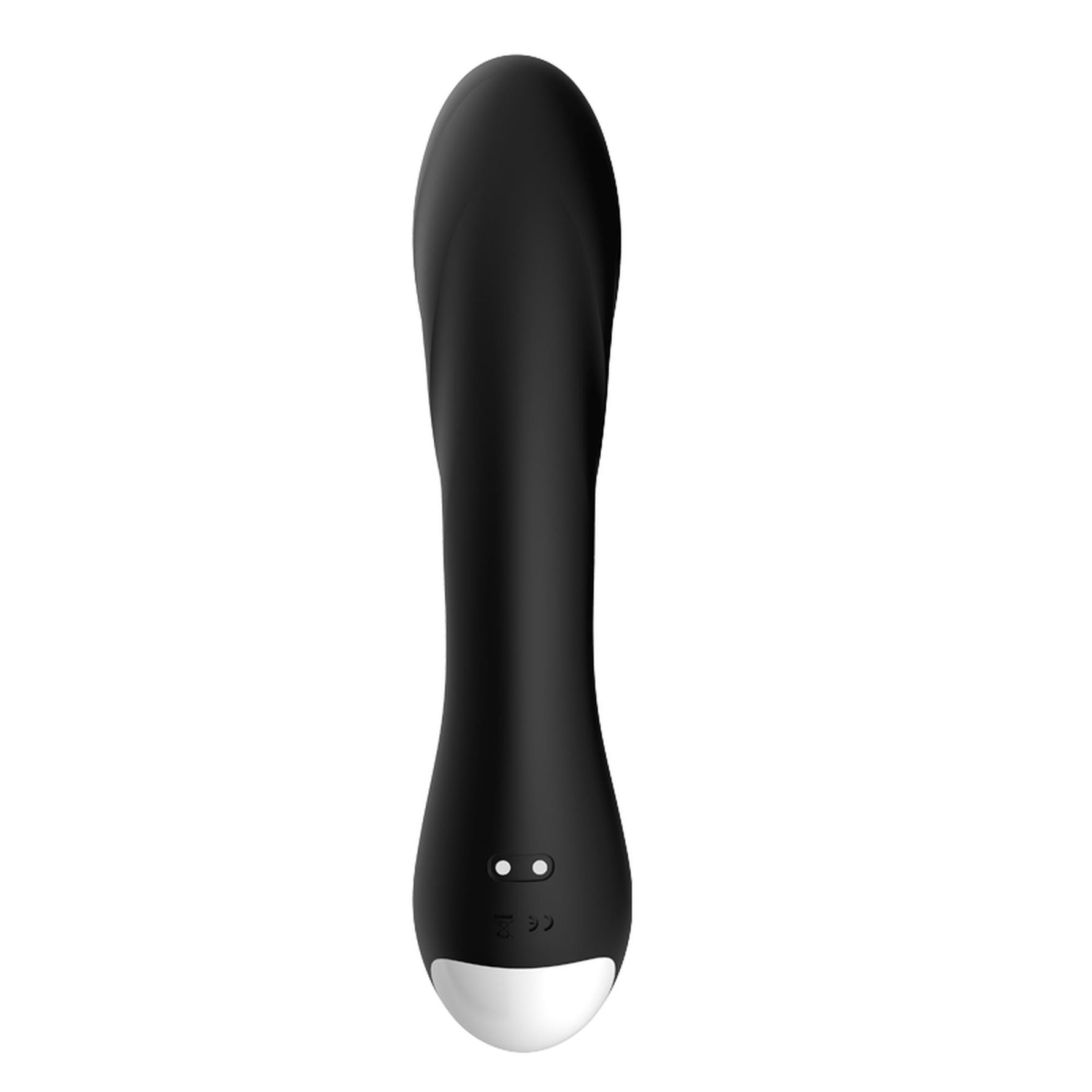 Vibrator Romance seria B Joy pentru punctul G, silicon negru, USB, 18 cm