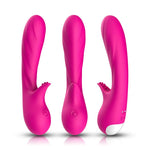 Vibrator pentru punctul G din silicon Joy seria B, roz, USB, 18 cm