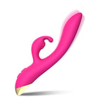 Vibrator Bonnie Bunny din silicon roz, USB, rezistent la apă, 22 cm