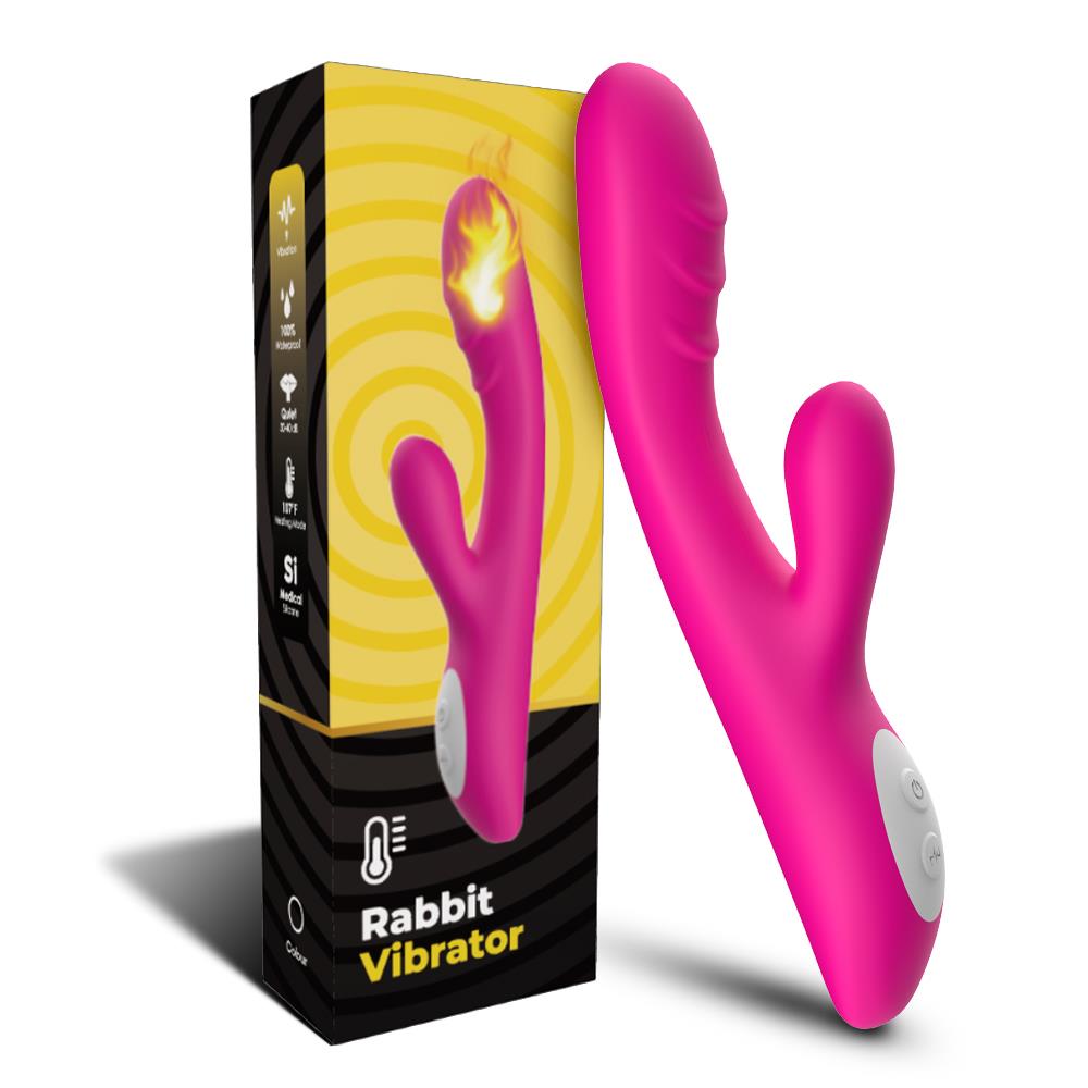 Vibrator Spark Joy încălzit pentru punctul G, silicon roz, USB