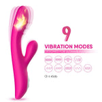 Vibrator Spark Joy încălzit pentru punctul G, silicon roz, USB