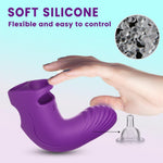 Vibrator pentru deget Aurora din silicon violet, USB