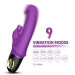Vibrator B Series Joy Meteor din silicon, cu USB, mov, rezistent la apă