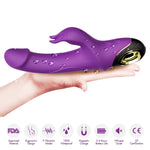 Vibrator B Series Joy Meteor din silicon, cu USB, mov, rezistent la apă