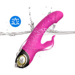 Vibrator B-Series Joy Meteor Silicon Iepuraș Roz USB 23 cm