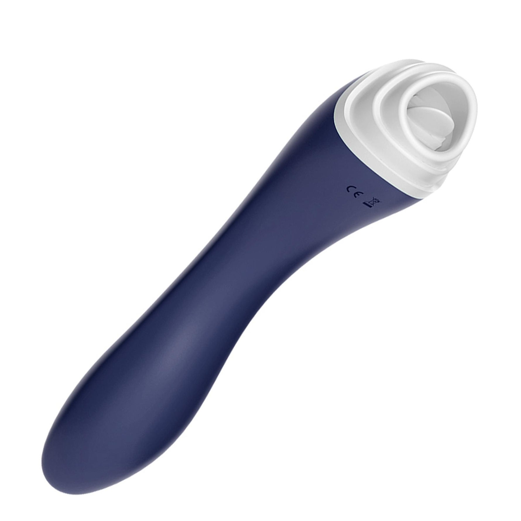 Stimulator clitoridian USB Fairyland Blue cu limbă mobilă