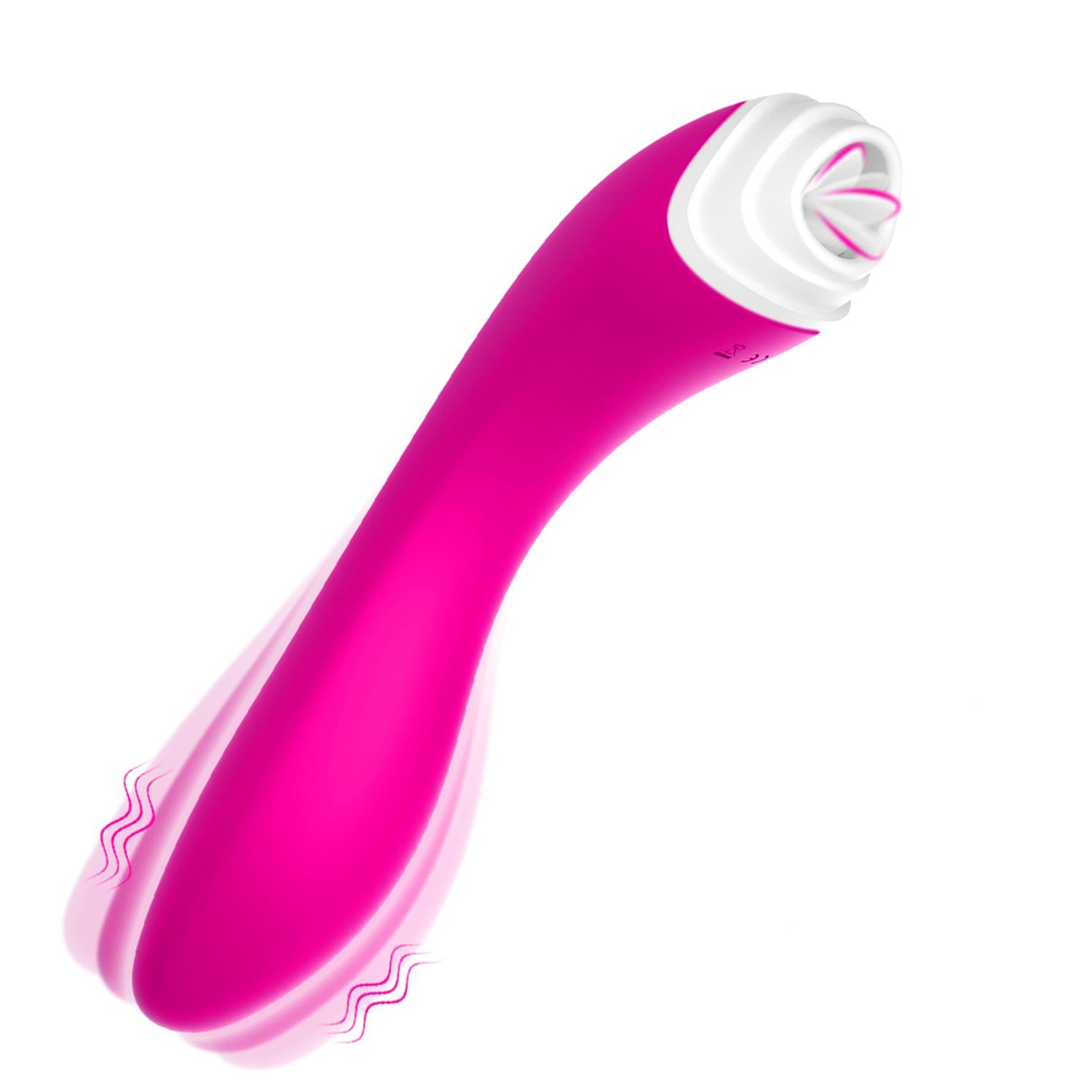 Stimulator clitoridian USB Fairyland Pink cu limbă mobilă