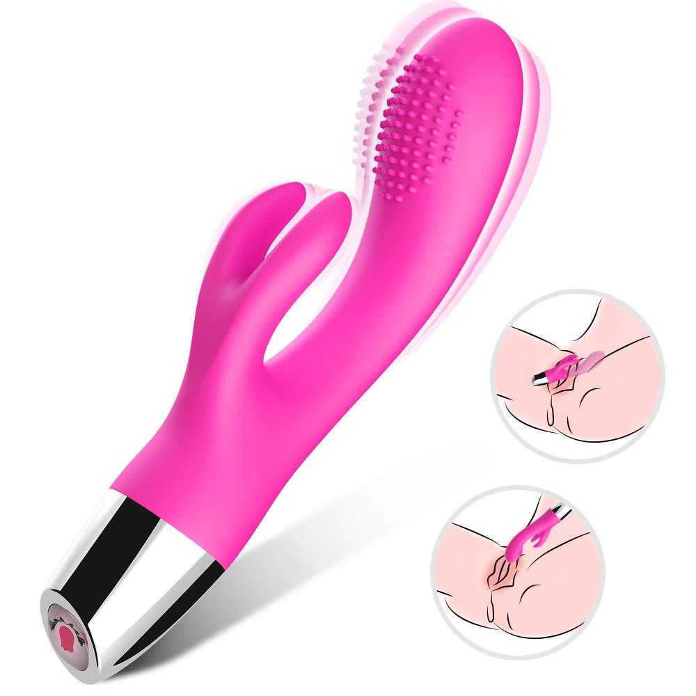 Vibrator B-Series Joy Silicone Bunny roz USB 20 cm