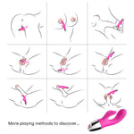 Vibrator B-Series Joy Silicone Bunny roz USB 20 cm