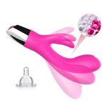 Vibrator B-Series Joy Silicone Bunny roz USB 20 cm