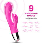 Vibrator B-Series Joy Silicone Bunny roz USB 20 cm