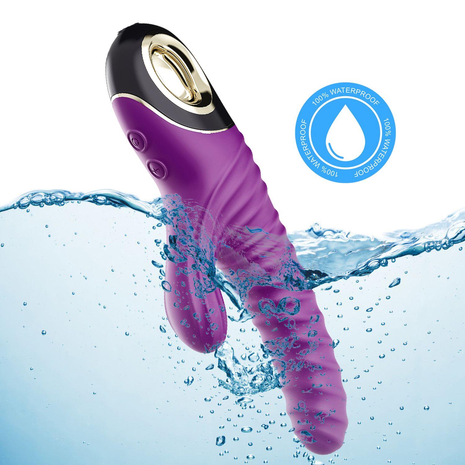 Vibrator Eternity pentru punctul G, silicon, violet, USB, impermeabil