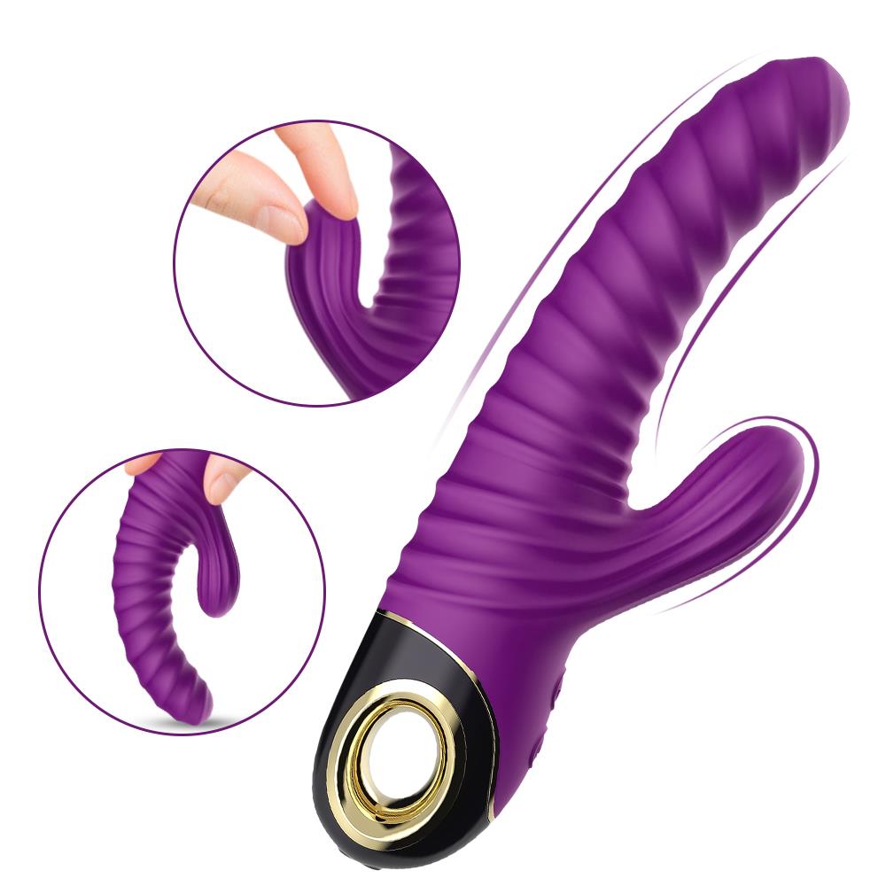 Vibrator Eternity pentru punctul G, silicon, violet, USB, impermeabil