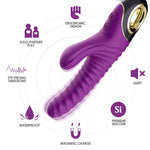 Vibrator Eternity pentru punctul G, silicon, violet, USB, impermeabil