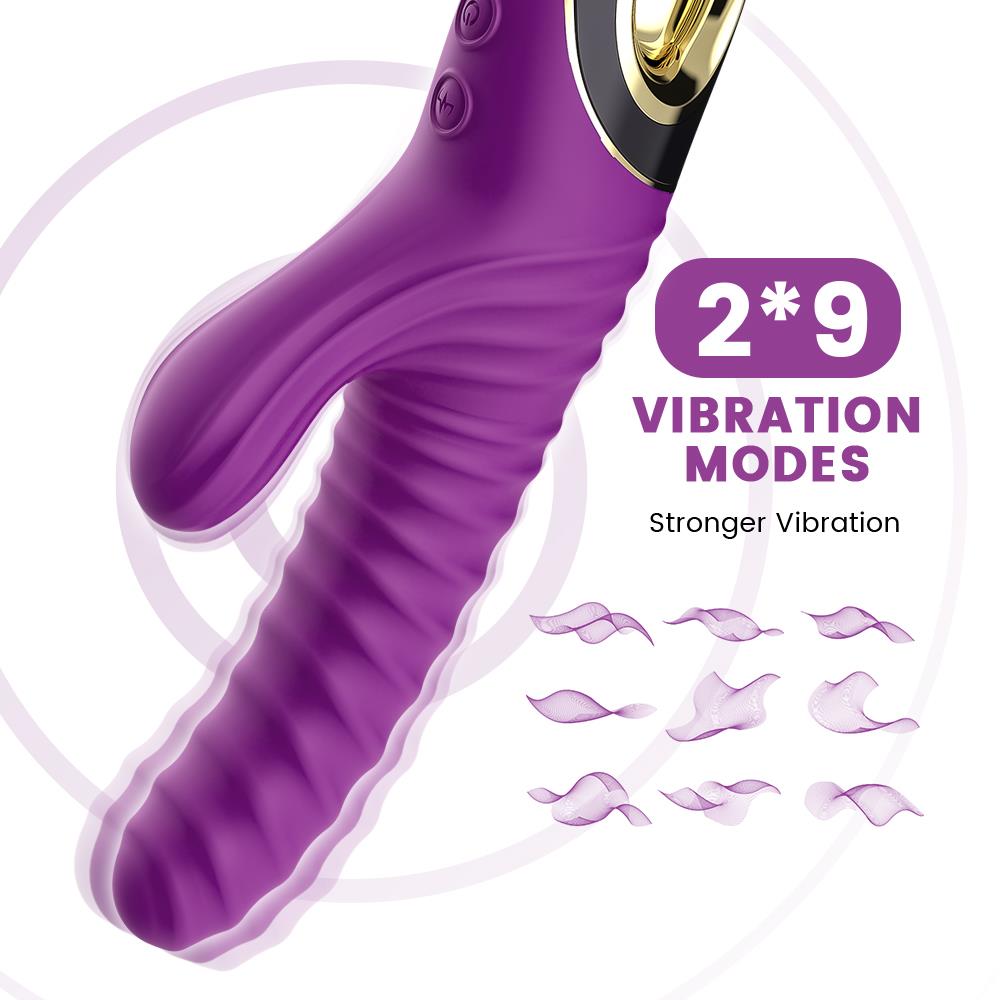 Vibrator Eternity pentru punctul G, silicon, violet, USB, impermeabil
