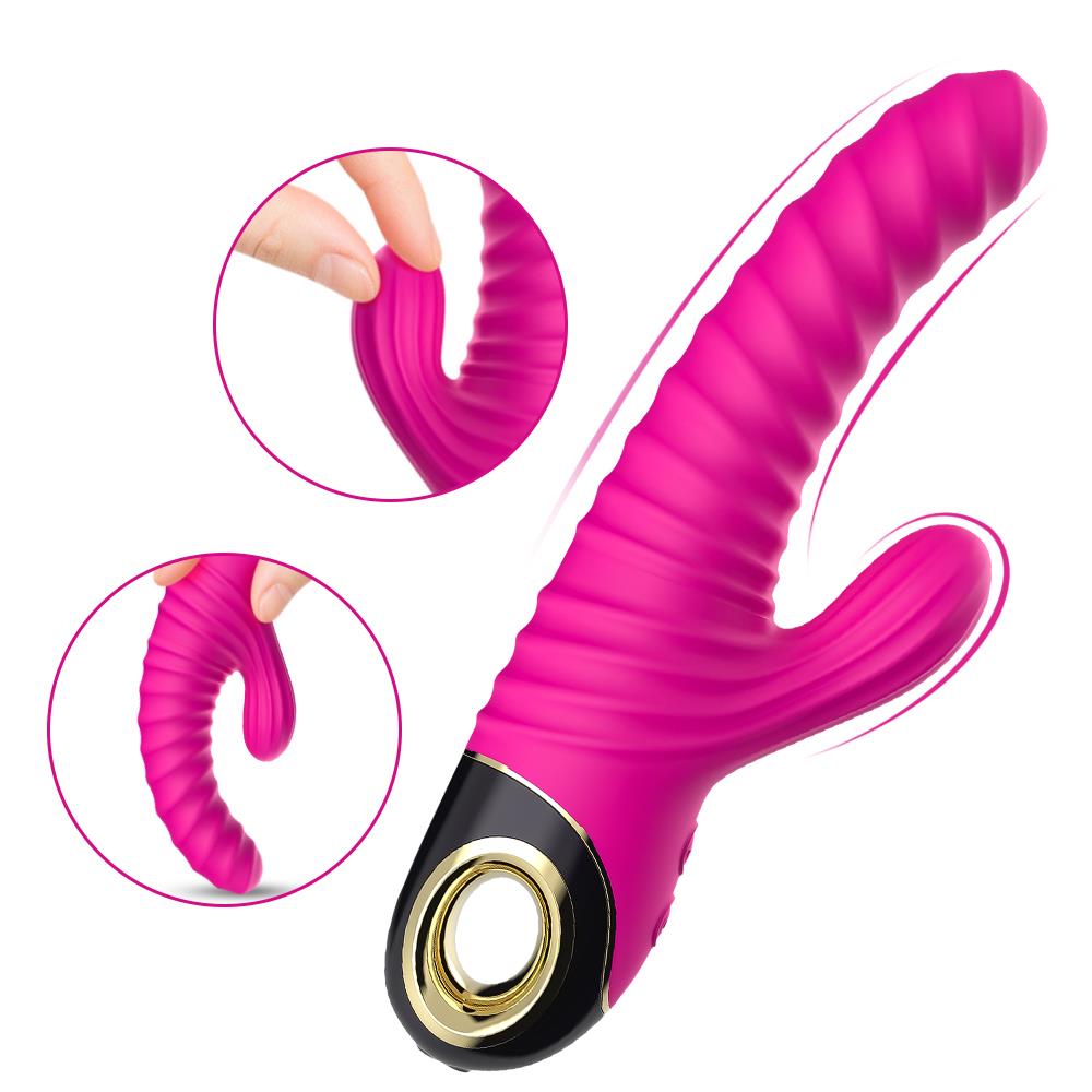 Vibrator Eternity pentru punctul G, silicon roz, USB, impermeabil