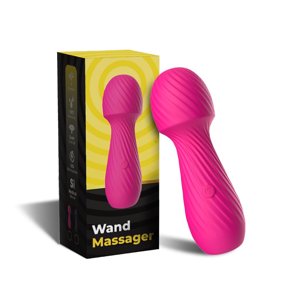 Masaj vibrant Dazzle seria B Joy din silicon, roz, USB