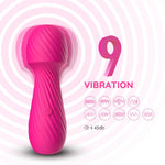 Masaj vibrant Dazzle seria B Joy din silicon, roz, USB