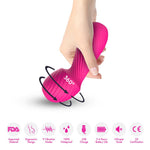 Masaj vibrant Dazzle seria B Joy din silicon, roz, USB