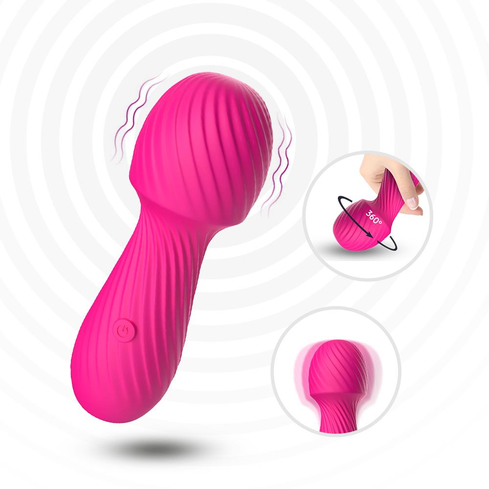 Masaj vibrant Dazzle seria B Joy din silicon, roz, USB