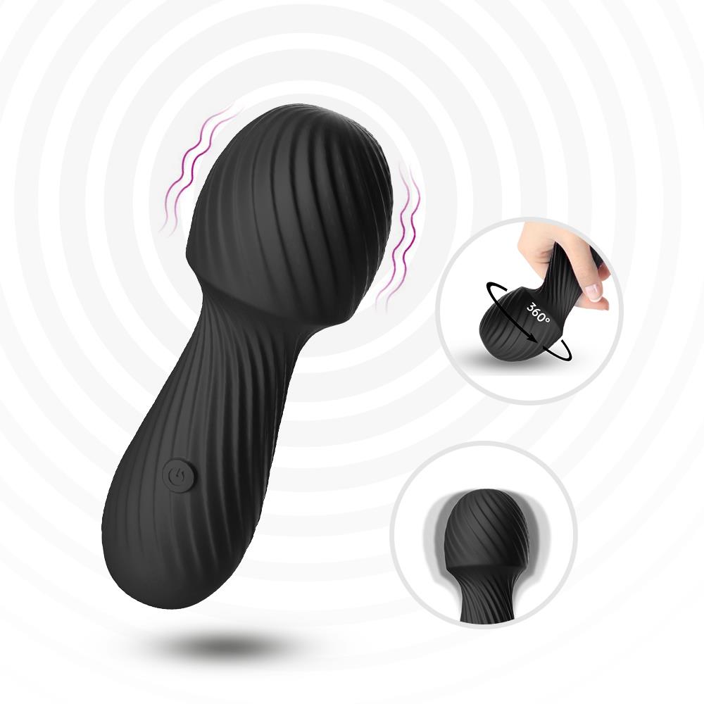 Masaj vibrant Dazzle seria B Joy, silicon negru, USB