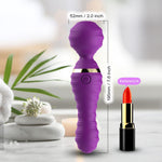 Masaj vibrator Freedom, silicon violet, USB, impermeabil, 19 cm