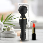 Masaj vibrator Freedom Joy din silicon, negru, USB, impermeabil
