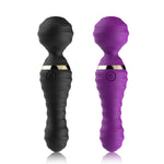 Masaj vibrator Freedom Joy din silicon, negru, USB, impermeabil