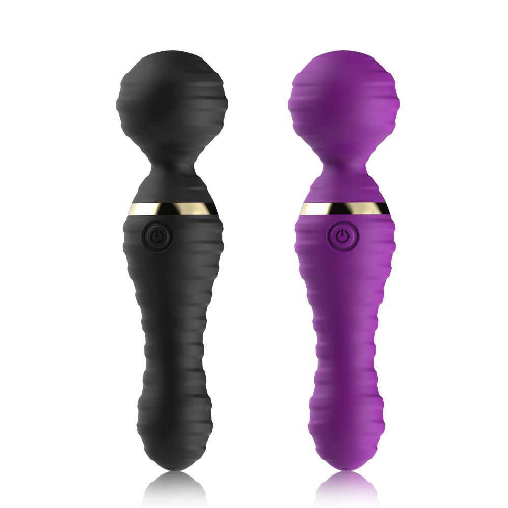 Masaj vibrator Freedom Joy din silicon, negru, USB, impermeabil