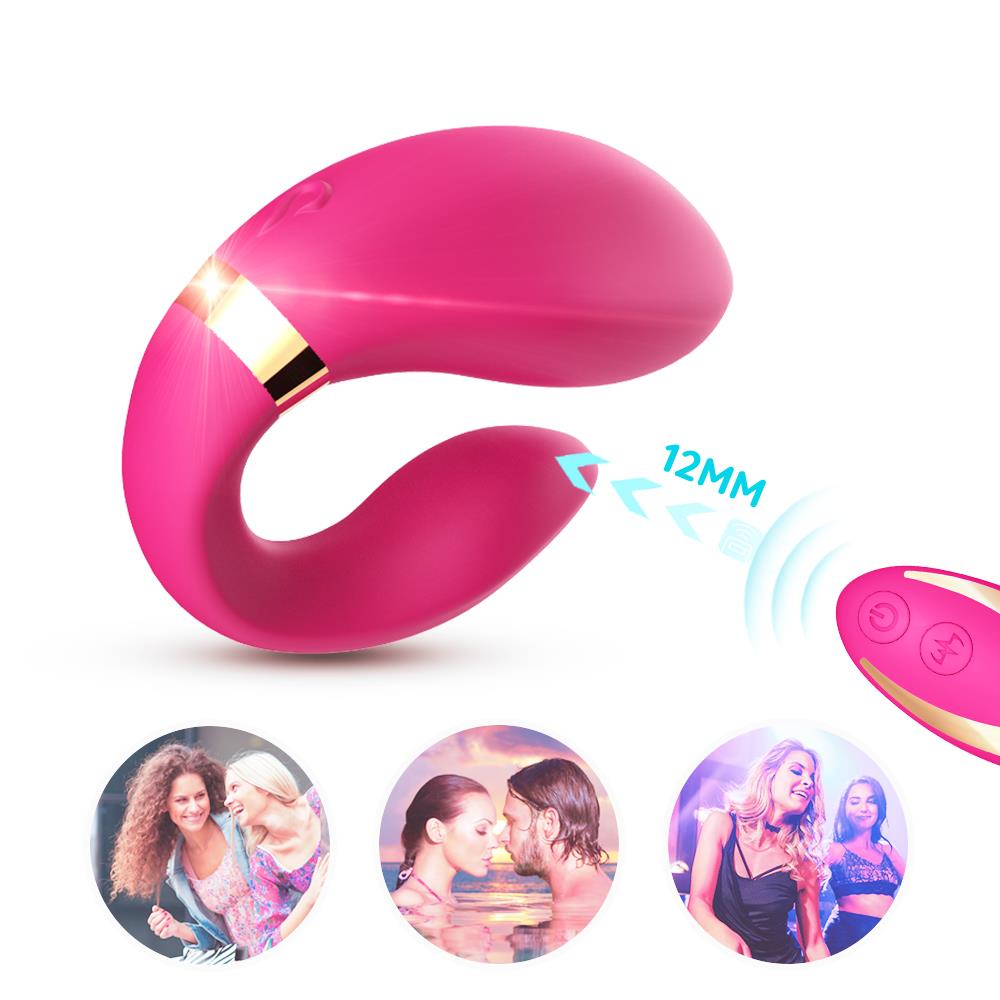 Stimulator Clitoridian din Silicon Roz Deschis Crescent USB Seria B Joy
