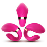Stimulator Clitoridian din Silicon Roz Deschis Crescent USB Seria B Joy