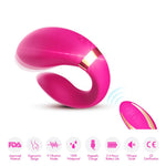 Stimulator Clitoridian din Silicon Roz Deschis Crescent USB Seria B Joy