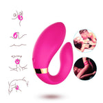 Stimulator Clitoridian din Silicon Roz Deschis Crescent USB Seria B Joy