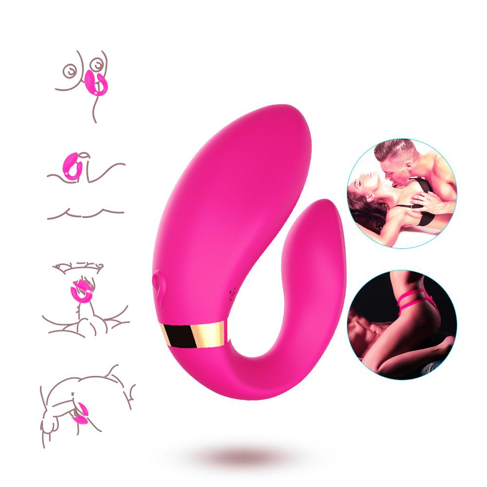 Stimulator Clitoridian din Silicon Roz Deschis Crescent USB Seria B Joy
