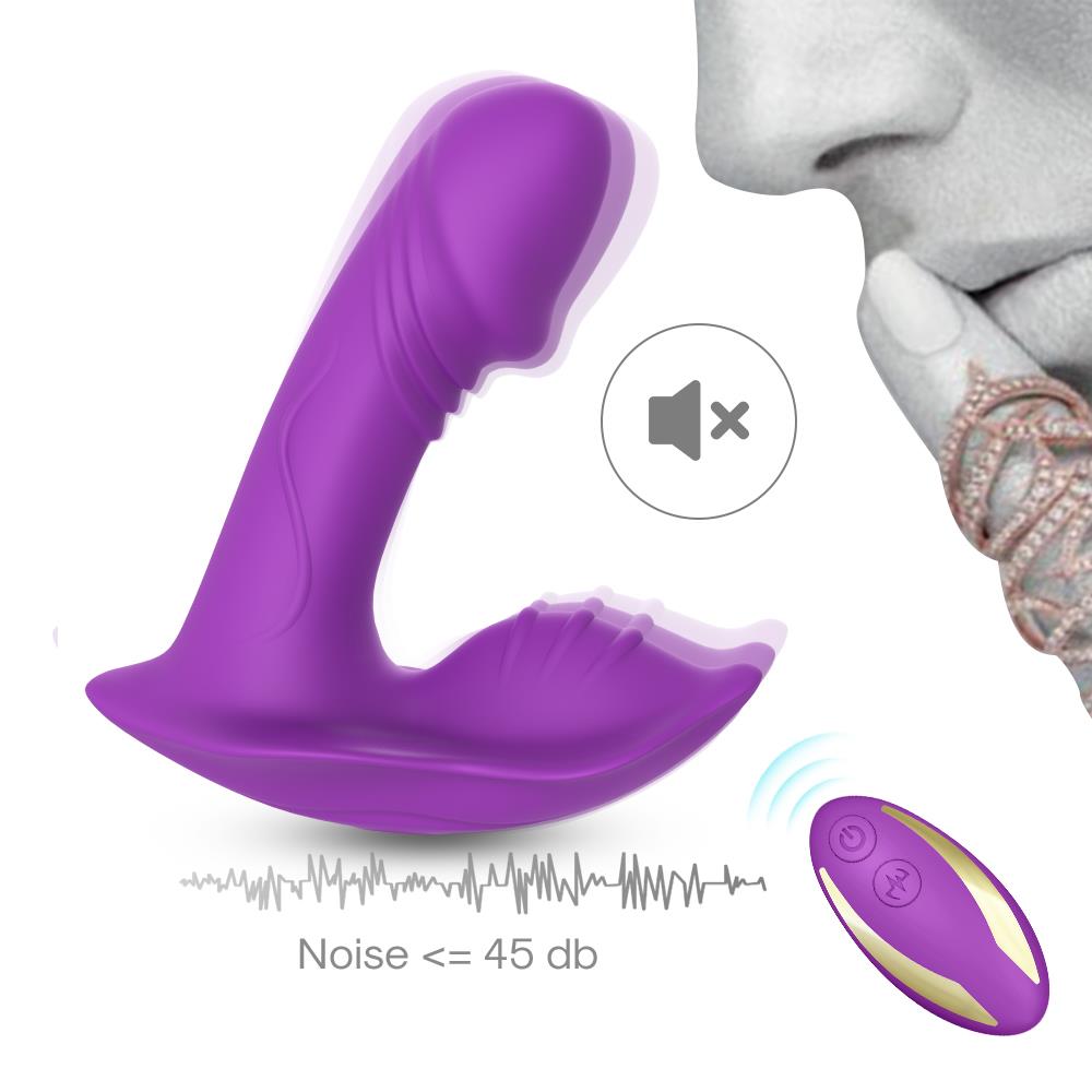 Vibrator discret pentru punctul G din silicon Joy Whistle, cu USB, violet
