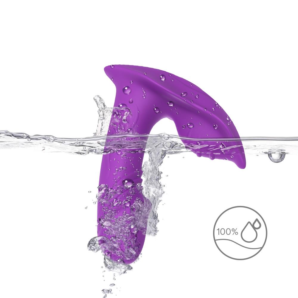 Vibrator discret pentru punctul G din silicon Joy Whistle, cu USB, violet
