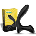 Masaj de prostată ergonomic din silicon Joy Storm seria B, negru, USB
