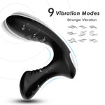 Masaj de prostată ergonomic din silicon Joy Storm seria B, negru, USB