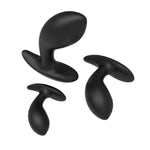 Dopuri anale de antrenament Dolly din silicon, negre, impermeabile Joy