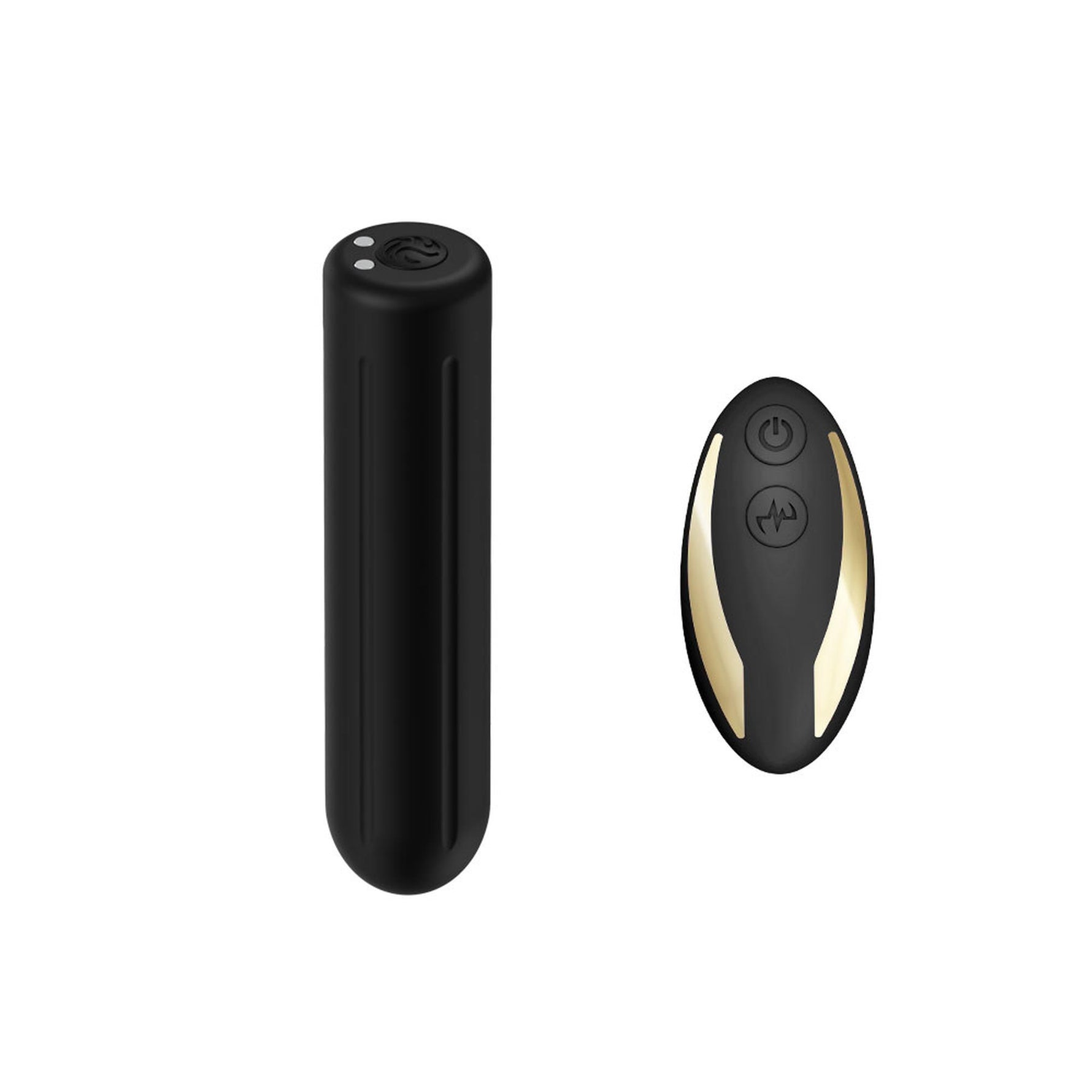 Mini vibrator Rock negru cu telecomandă seria B Joy USB impermeabil