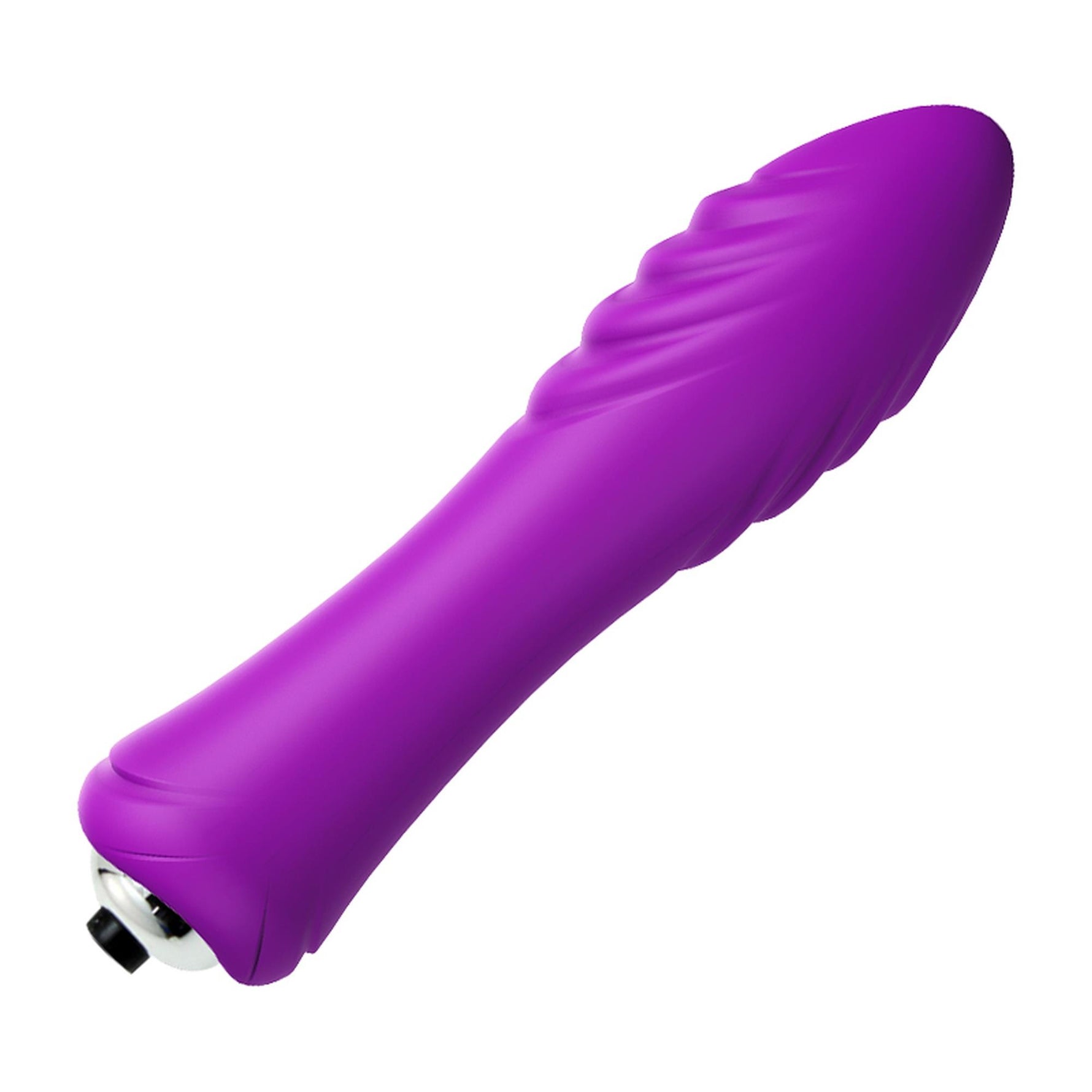 Vibrator tip bullet Joy seria B, mov, silicon, rezistent la apă, cu 9 moduri
