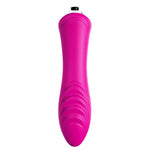 Vibrator glont din silicon, 9 moduri, roz, impermeabil