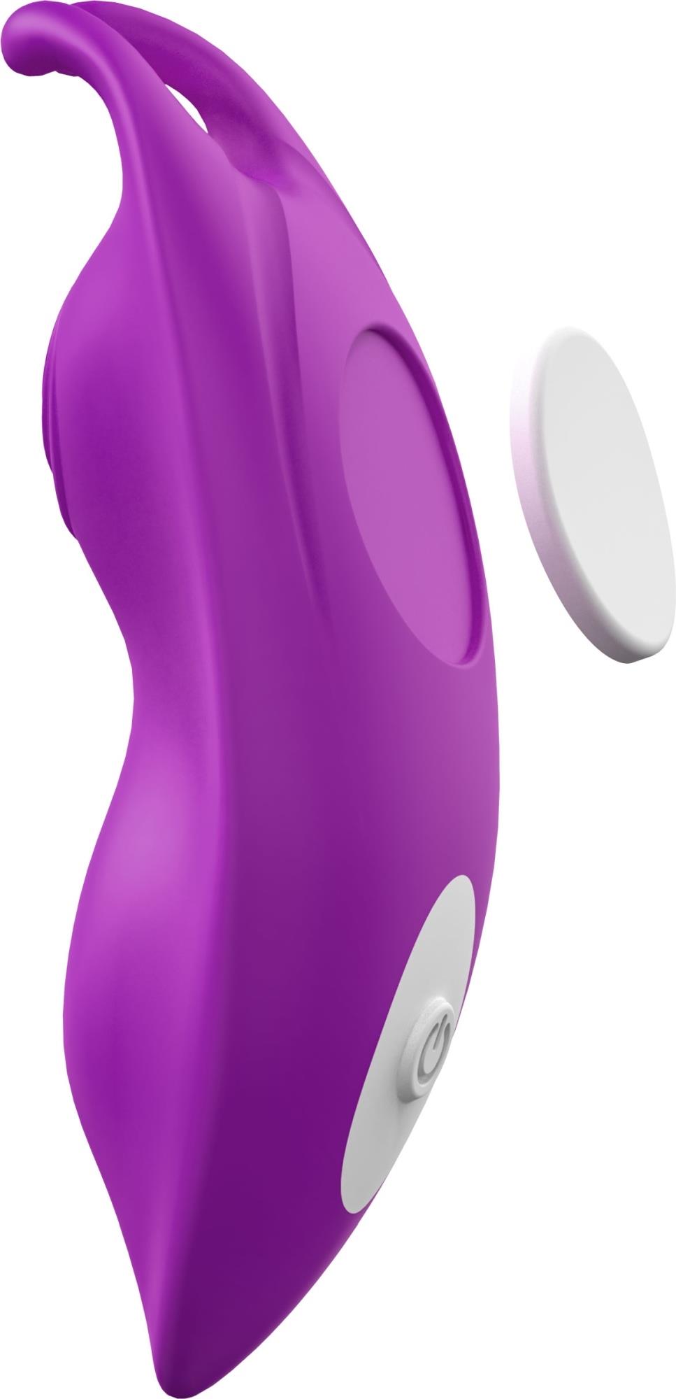 Stimulator clitoridian Joy Panty violet cu telecomandă USB