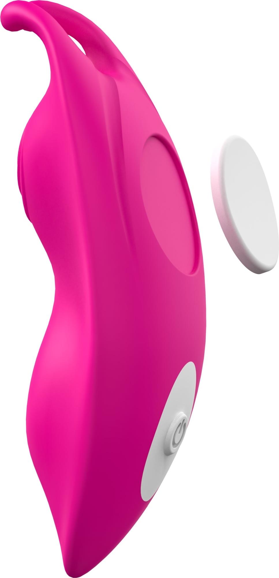 Stimulator clitoridian Catcher seria B Joy roz cu telecomandă USB