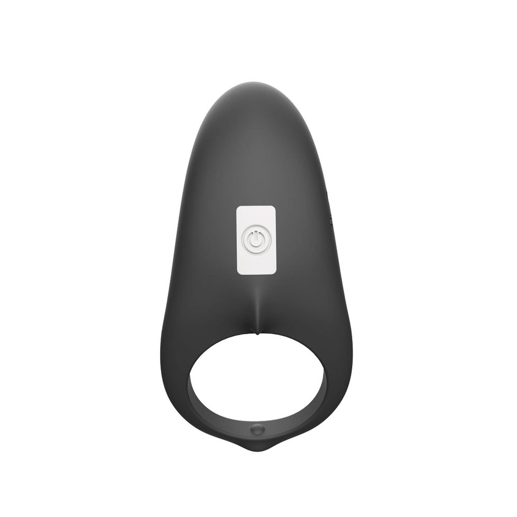Inel vibrator pentru penis Shark, silicon, negru, USB, impermeabil