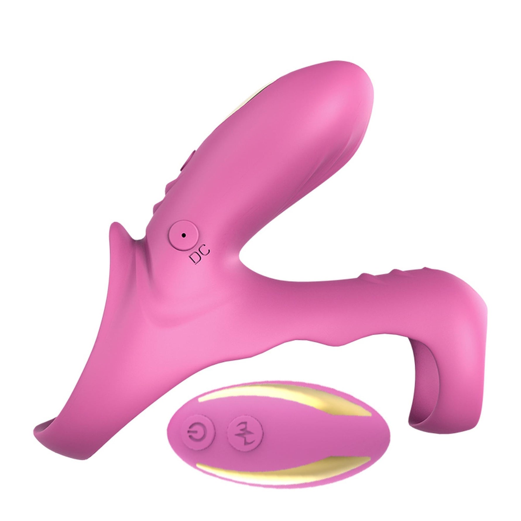 Inel vibrator Ranger cu telecomandă Joy seria B, roșu vin