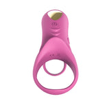 Inel vibrator Ranger cu telecomandă Joy seria B, roșu vin
